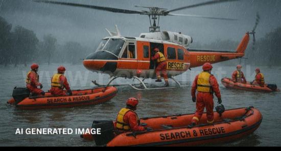 49 Rescued from Flooded Bus on Kala Oya Bridge